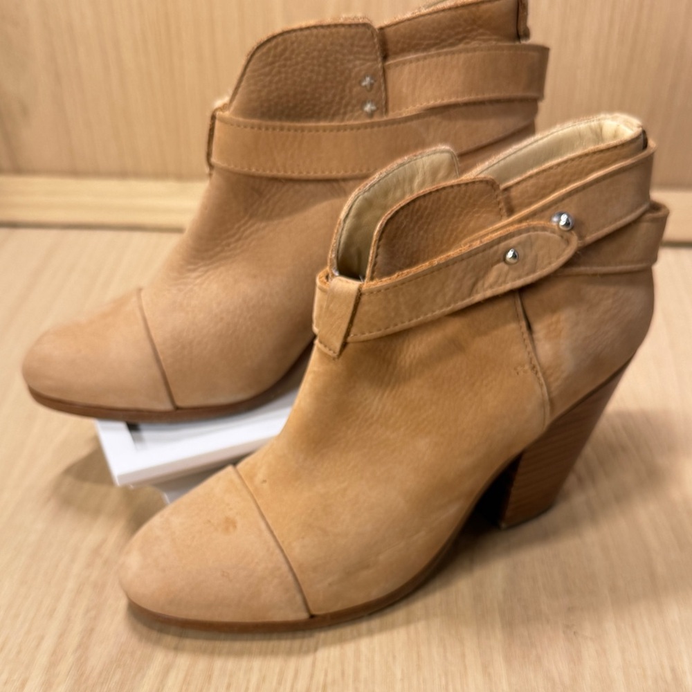 Rag & Bone Harrow Heeled Boots 37/6 Tan